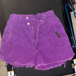 Vibrant Purple Women's Jean Shorts